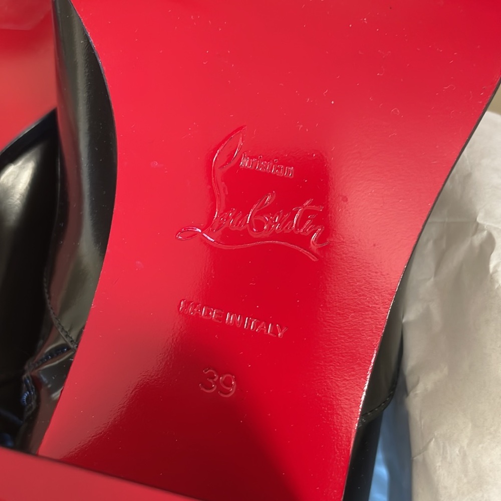 Christian louboutin mayerswing donna 55mm black classic boot bootie sz 39 - Picture 10 of 10